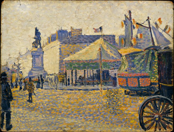 Kunstdruck Place Clichy von Paul Signac als Leinwandbild