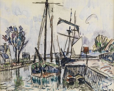 Quimper von Paul Signac als Kunstdruck auf Leinwand