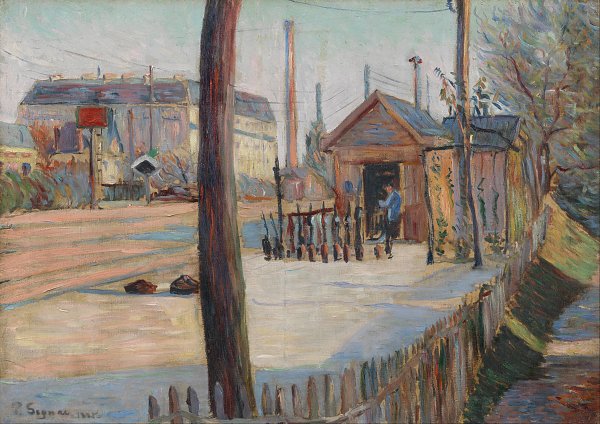 Kunstdruck Railway junction near Bois Colombes von Paul Signac als Leinwandbild
