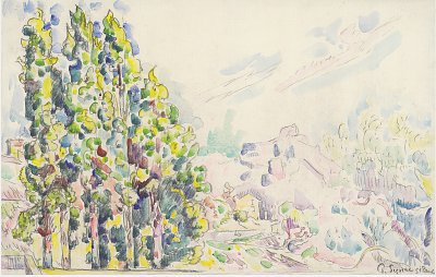 Saint Paul de Vence von Paul Signac als Kunstdruck auf Leinwand