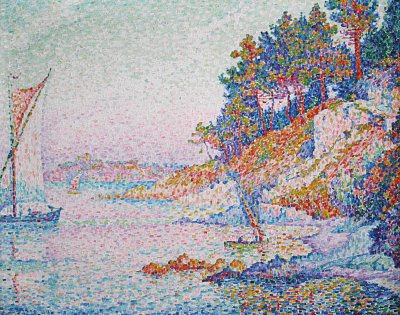 Signac_ _La_Calanque_edit von Paul Signac als Kunstdruck auf Leinwand