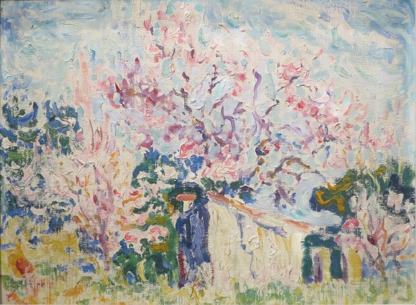 Kunstdruck Spring in Provence von Paul Signac als Leinwandbild
