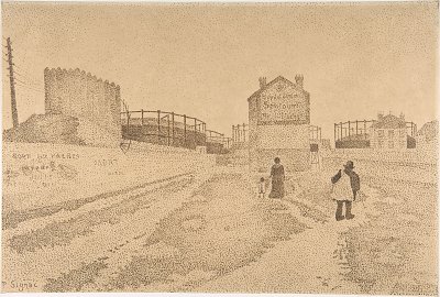 The Gas Tanks at Clichy von Paul Signac als Kunstdruck auf Leinwand