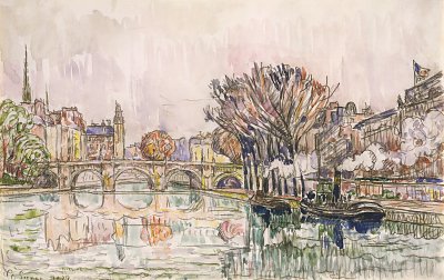 The Pont Neuf Paris von Paul Signac als Kunstdruck auf Leinwand