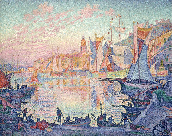 Kunstdruck The Port of Saint Tropez von Paul Signac als Leinwandbild