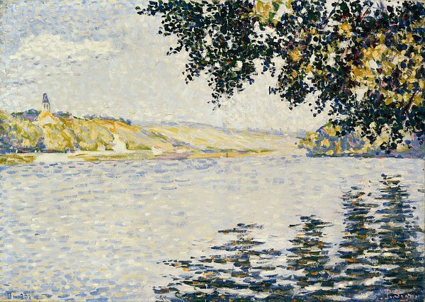 Kunstdruck View of the Seine at Herblay von Paul Signac als Leinwandbild