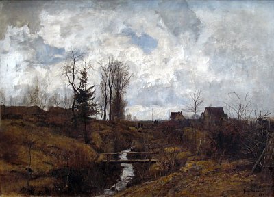 Nach dem Regen von Paul Baum als Kunstdruck auf Leinwand