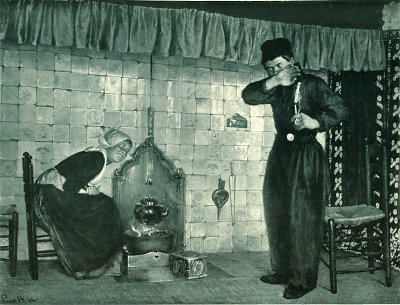 Der schüchterne Freier von Paul-Hoecker als Kunstdruck auf Leinwand