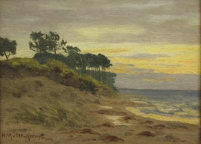 An der Küste von Paul Müller Kaempff als Kunstdruck auf Leinwand