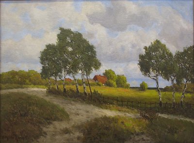 Dorflandschaft von Paul Müller Kaempff als Kunstdruck auf Leinwand
