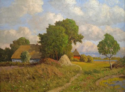 Sommertag in Ahrenshop von Paul Müller Kaempff als Kunstdruck auf Leinwand