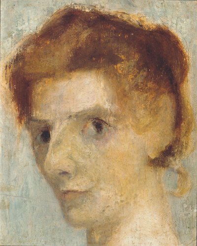 Selbstportrait 1898 von Paula Modersohn Becker als Kunstdruck auf Leinwand