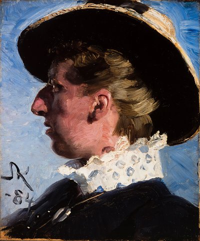 Anna Palm von Peder Severin Kroyer als Kunstdruck auf Leinwand
