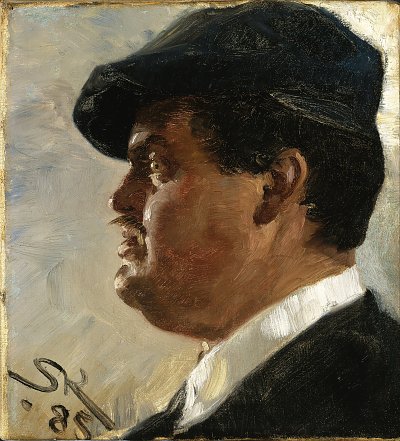 Carl Locher von Peder Severin Kroyer als Kunstdruck auf Leinwand