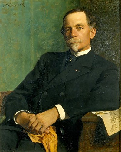 Ferdinand meldahl von Peder Severin Kroyer als Kunstdruck auf Leinwand