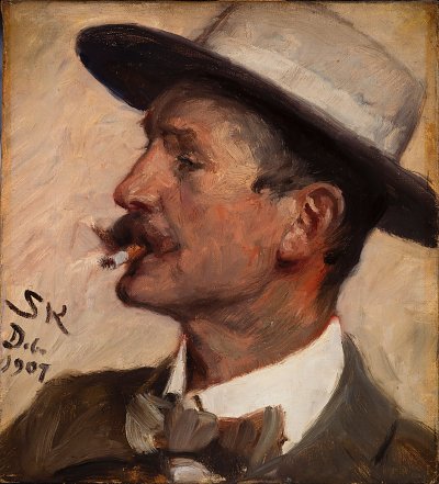 Hans Gyde Petersen von Peder Severin Kroyer als Kunstdruck auf Leinwand