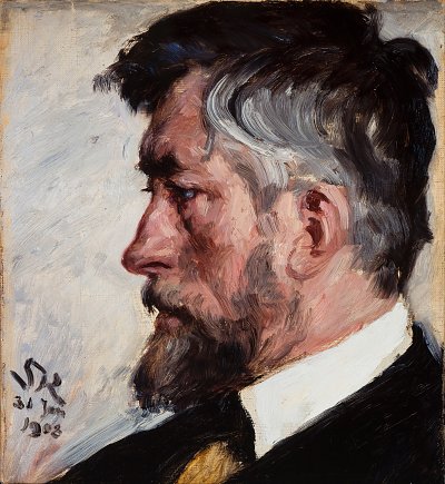 J F Willumsen von Peder Severin Kroyer als Kunstdruck auf Leinwand