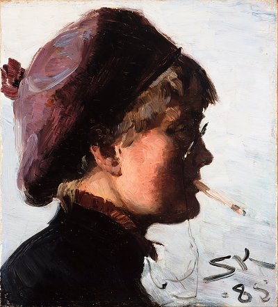 Julia Stroemberg von Peder Severin Kroyer als Kunstdruck auf Leinwand