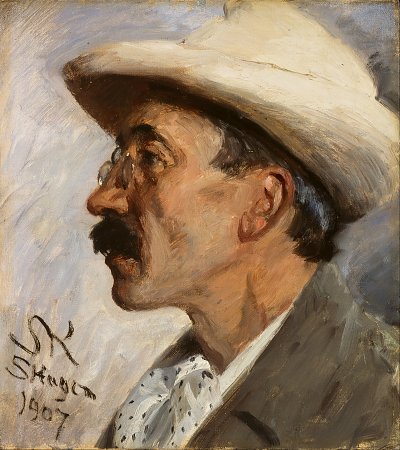 Julius Paulsen von Peder Severin Kroyer als Kunstdruck auf Leinwand