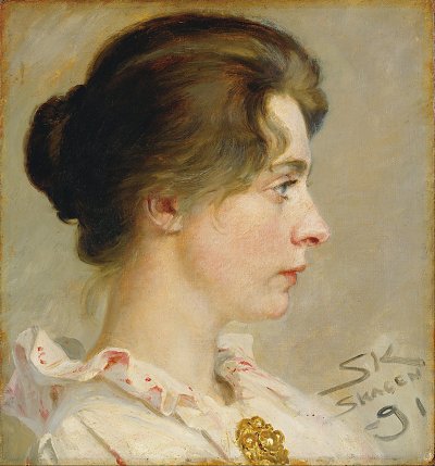 Marie Krøyer von Peder Severin Kroyer als Kunstdruck auf Leinwand