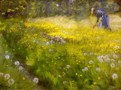 Marie Kroyer in the Garden at Skagen von Peder Severin Kroyer als Kunstdruck auf Leinwand