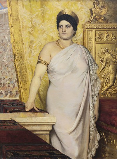 Messalina von Peder Severin Kroyer als Kunstdruck auf Leinwand