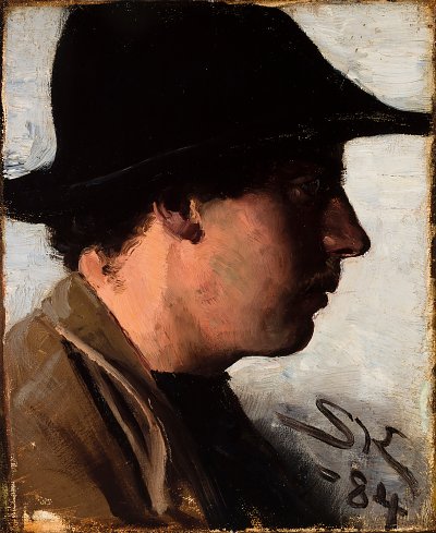 Oscar Bjoerck von Peder Severin Kroyer als Kunstdruck auf Leinwand