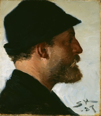 Viggo Johansen von Peder Severin Kroyer als Kunstdruck auf Leinwand