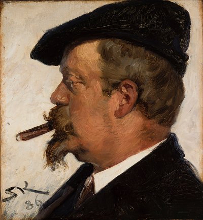 Vilhelm Rosenstand von Peder Severin Kroyer als Kunstdruck auf Leinwand
