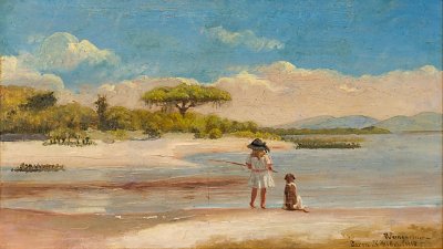 Barra do Ribeiro von Pedro Weingärtner als Kunstdruck auf Leinwand