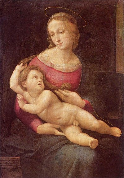 Bridgewater Madonna von Raffael als Kunstdruck auf Leinwand