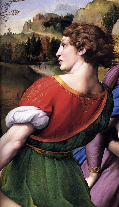 Die Kreuzabnahme von Raffael als Kunstdruck auf Leinwand