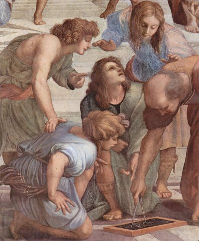 Die Schule von Athen von Raffael als Kunstdruck auf Leinwand