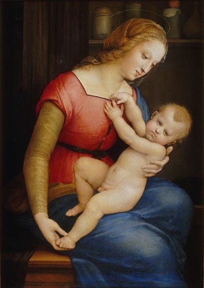 La Madone de la maison d Orleans von Raffael als Kunstdruck auf Leinwand