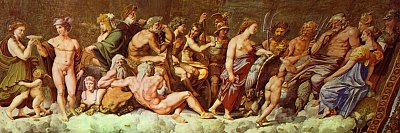 Loggia di Psyche von Raffael als Kunstdruck auf Leinwand