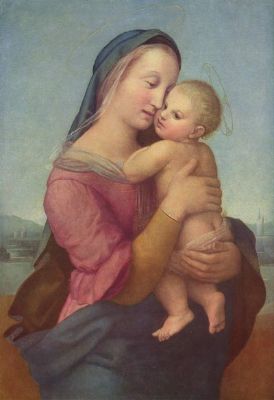 Madonna Tempi von Raffael als Kunstdruck auf Leinwand