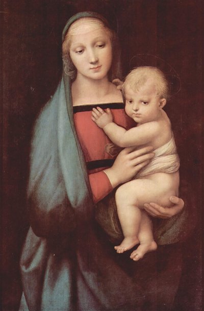 Madonna del Granduca von Raffael als Kunstdruck auf Leinwand