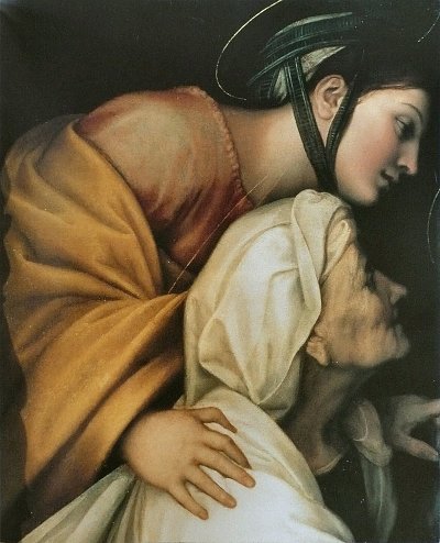 Madonna dell Impannata von Raffael als Kunstdruck auf Leinwand