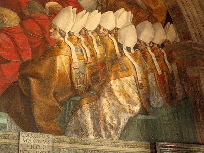 The Coronation of Charlemagne von Raffael als Kunstdruck auf Leinwand