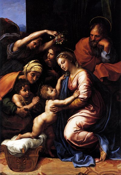 The Holy Family von Raffael als Kunstdruck auf Leinwand