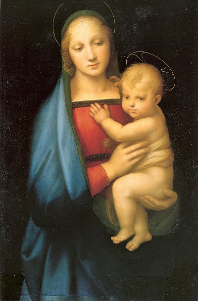 madonna granduca von Raffael als Kunstdruck auf Leinwand