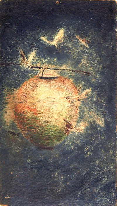 Lantern and Moths von Ralph Albert Blakelock als Kunstdruck auf Leinwand