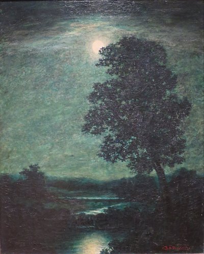 Moonlight 3 von Ralph Albert Blakelock als Kunstdruck auf Leinwand
