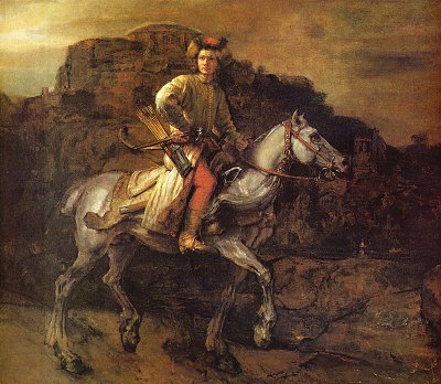 Der polnische Reiter von Rembrandt als Kunstdruck auf Leinwand
