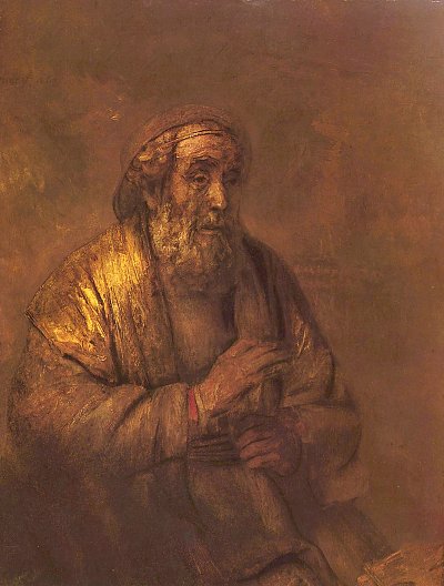 Homer von Rembrandt als Kunstdruck auf Leinwand