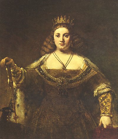 Juno von Rembrandt als Kunstdruck auf Leinwand