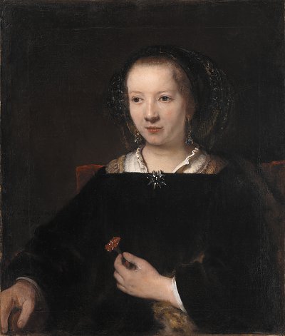 Young Woman with a Carnation Kunstdruck