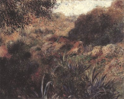 Algerische Landschaft von Renoir als Kunstdruck auf Leinwand