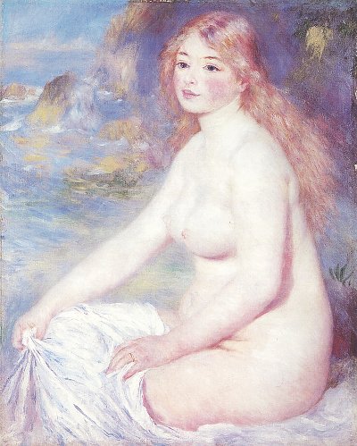 Badegast 1 von Pierre-Auguste Renoir als Kunstdruck auf Leinwand