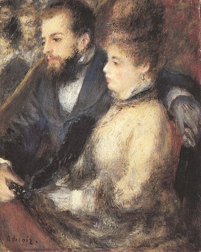 Balkon im Theater von Pierre-Auguste Renoir als Kunstdruck auf Leinwand